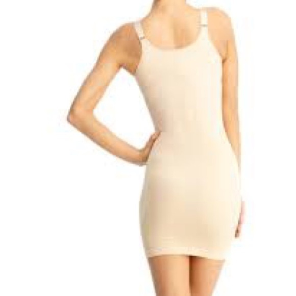SlimMe By Memoi Braless Shaping Slip Dress Size L - Picture 4 of 10
